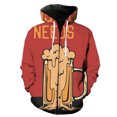 thumbnail image 1 of Sudadera con capucha y cremallera para hombre, diseño de festival de cerveza de dibujos animados, camisetas de moda con estampado 3D, manga larga, gran oferta 2024, ropa de calle divertida, Harajuku,, 1 of 6