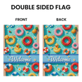 thumbnail image 4 of 30x45Colorful Pool Float Themed Welcome Garden Flag Vibrant Rubber Duck Pattern Poolside Banner Tropical Styled Summer Yard Flag for Poolside Gathering Summer Party Backyard BBQ, 4 of 9