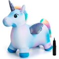 thumbnail image 1 of TOY Animales hinchables para niños pequeños, caballo hinchable, vaca hinchable, juguetes para saltar en interiores y exteriores para niños pequeños, regalo para 18 meses, 2, 3 y 4 años, 1 of 4