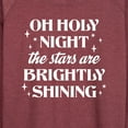thumbnail image 3 of Instant Message - Oh Holy Night Christmas - Women's Lightweight French Terry Long Sleeve Shirt, 3 of 6
