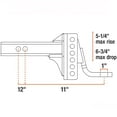 thumbnail image 4 of CURT Trailer Hitch Receiver Adjustable Channel Mount with 1 Inch Hole, 4 of 5