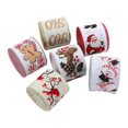 thumbnail image 1 of 7 Piezas Cintas de Borde con Cable de Navidad Cinta de Envoltura con Diseño Navideño 2M Cómodo Manualidades DIY para Decoración, 1 of 7