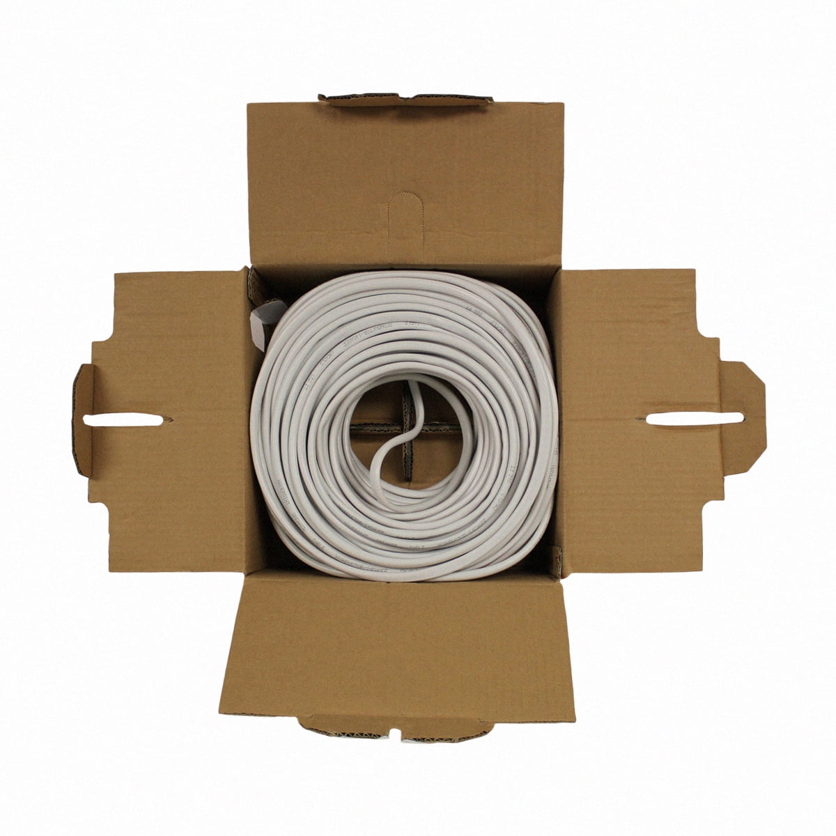 NavePoint 250ft In Wall Audio Speaker Cable Wire CL2 12/2 AWG Gauge 2 Conductor Bulk White