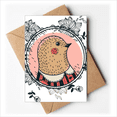 thumbnail image 1 of Pigeon Flower Cartoon Illustration Pattern Greeting Cards You are Invited Invitations, 1 of 3