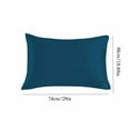 thumbnail image 3 of Btomtd 29.1x18.8 in 2pcs Summer Ice Silk Pillowcase Fiber Core Isolation Hotel Use Pillowcase Breathable Pillow Cover for Household, Navy, 3 of 7