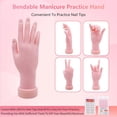 thumbnail image 4 of Set Profesional de 6 Pzas de Polvo Líquido para Uñas con Lámpara UV, Kit de Manicura Acrílica para Práctica de Manos y Uñas con Bolsa para Principiantes, Salón en Casa y Principiantes, 4 of 6