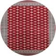 thumbnail image 1 of Ahgly Tapis Rond Lavable en Machine Intérieur Industriel Moderne Rose Brun, 5 Pieds Rond, 1 of 7