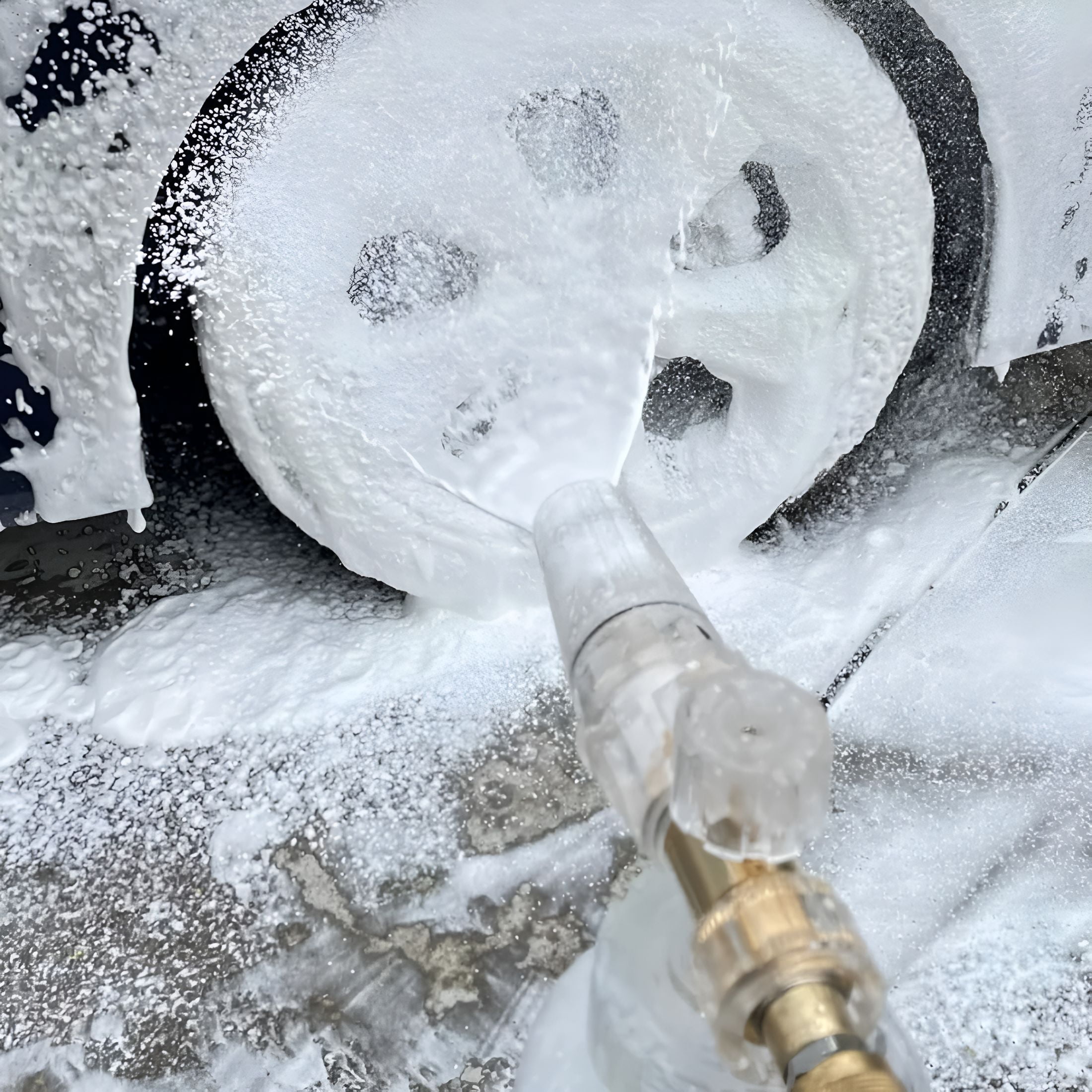 CURYMAY Foam Cannon for Pressure Washer, Snow Clear Foam Cannon for Car Wash, Stainless Steel Filter, Adjustable Nozzle with Quick Connect, Additional 1.1 mm Orifice Nozzle