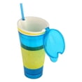 thumbnail image 4 of Combo de refrigerio y bebida, taza amarilla y azul para divertirse en movimiento, taza de viaje 2 en 1 para niños, 4 of 8