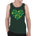 thumbnail image 2 of Shamrock Heart Lucky Clover St. Patricks Day Design Men's Tank Top, 2 of 3