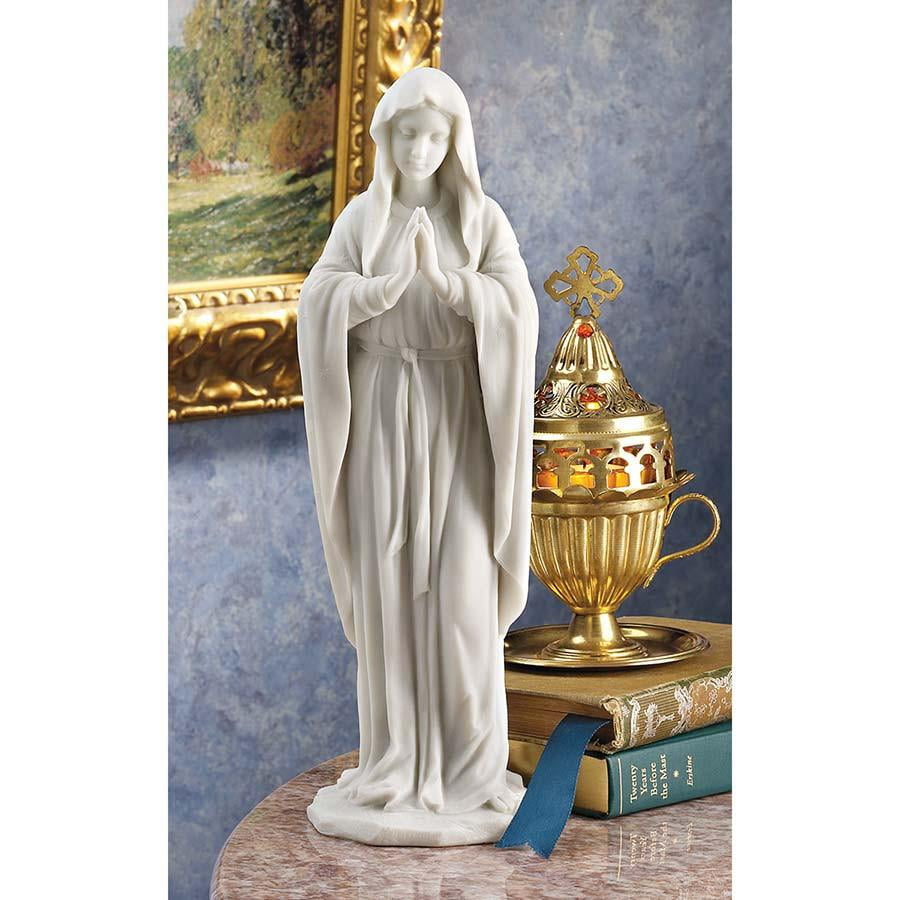 Blessed Virgin Mary Catholic Bonded Marble Statue Sculpture by