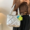 thumbnail image 2 of Sac Fourre-Tout Gonflé pour Femmes, Léger, Matelassé, avec Pendentif, 2 of 9