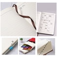 thumbnail image 3 of Planner 2024, Academic Calendar 5.4" x 8.3", Daily and Monthly Agenda with Pen Holder, Vegan Leather Hard Cover,brown, 3 of 5