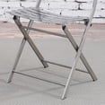 thumbnail image 5 of Furniture of America Trophic Transitional Metal Folding Outdoor Patio Chairs - Set of 2, Gun Metal Finish, 5 of 7