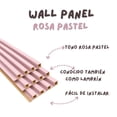thumbnail image 2 of Panel Decorativo WPC 3D Tipo Lambrín Rosa Claro 12 Piezas 1m x 16cm Pared Interior, 2 of 6