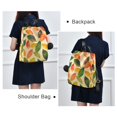 thumbnail image 4 of FORMRS Women's Travel Backpack Purse Anti-Theft Hidden Pockets Casual Shoulder Bag, Green Retro Autumn Leaves, 4 of 7