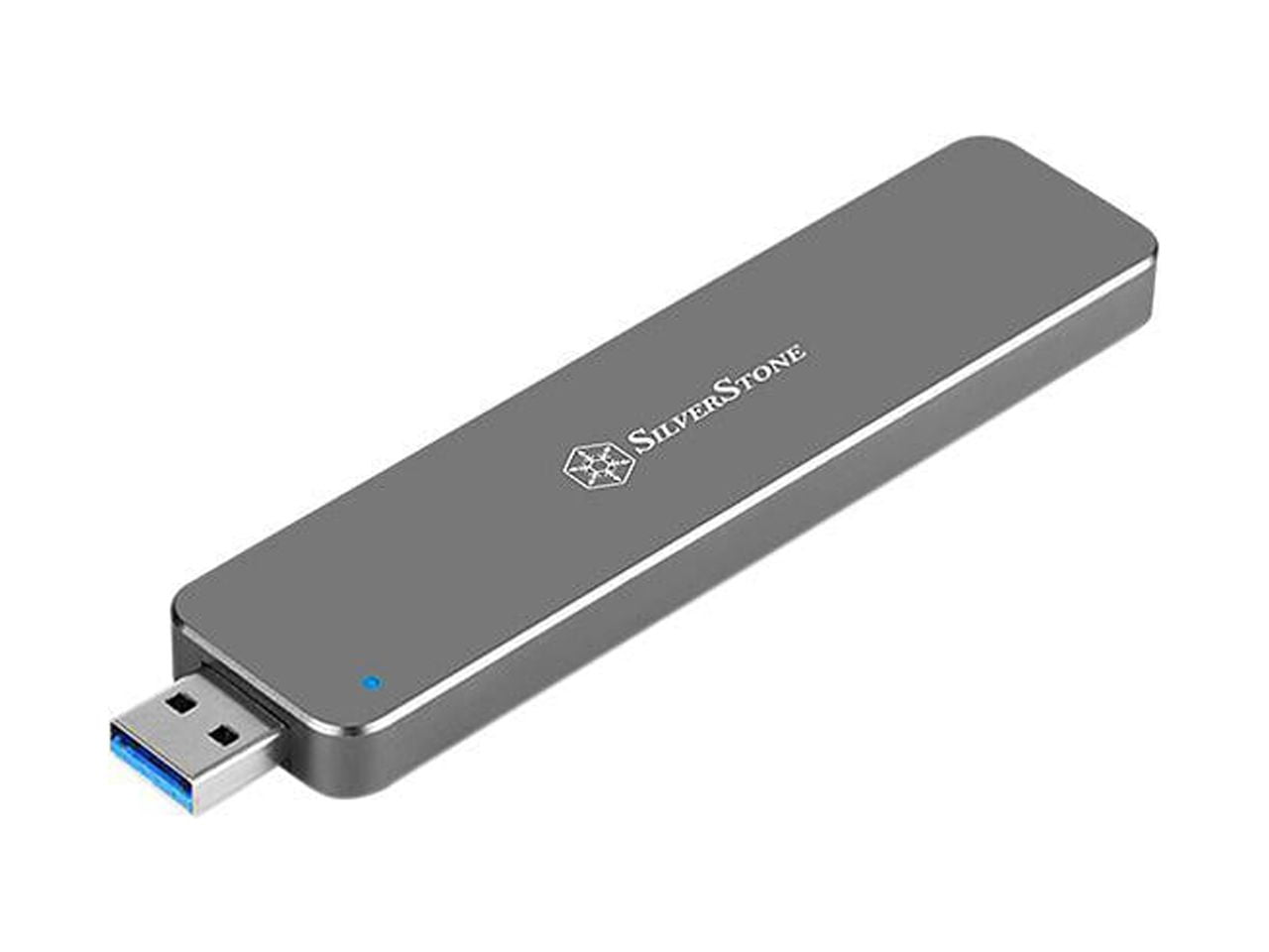 SilverStone SST-MS09C M.2 SATA External SSD Enclosure with USB 3.1 Gen 2