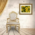 thumbnail image 3 of Grayscale 32x25 Gold Ornate Wood Framed with Double Matting Museum Art Print Titled - Yellow Blooms VII, 3 of 4
