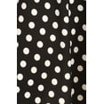 thumbnail image 5 of Women's Plus Size A-Line Casual Flared Elastic Band Polka Dot Midi Skirt, 5 of 6