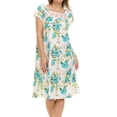 thumbnail image 2 of JEFFRICO Nightgowns for Women - Short Sleeve Soft Womens Nightgowns & Sleepshirts - Round Neck Pajamas Dress for Lounging, Sleeping & Casual Wear, 2 of 11