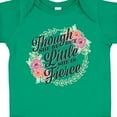 thumbnail image 4 of Inktastic Though She Be but Little She is Fierce with Flower Circle Illustration Girls Baby Bodysuit, 4 of 5