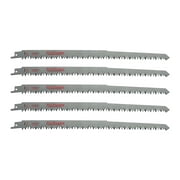 12-Inch Wood Pruning Reciprocating/Sawzall Saw Blades (5 TPI) - 5 Pack