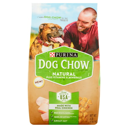 Purina Dog Chow Vitamines Natural Plus et minéraux Nourriture pour chiens 4 lb Sac