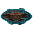 thumbnail image 4 of Wrangler Tote Bag for Women Large Crossbody Purses Western Designer Handbags, Turquoise, 4 of 7