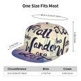 thumbnail image 6 of Gaeub Not All Those Who Wander Are Lost Flat Bill Snapback Hats Baseball Caps with Adjustable for Running Workouts and Outdoor Activities, 6 of 9