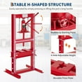 thumbnail image 4 of ChaoLink 6 Ton Hydraulic Floor Shop Press, H-Frame Garage Press with Plates, Adjustable Table Height, 4 of 5