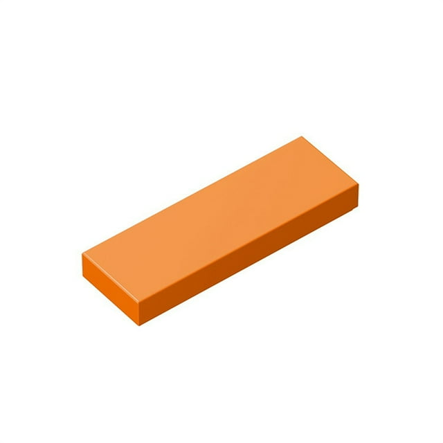 Lot 63864 Smooth 1x3 Dots Thin Figure Buildings Blocks Toys For Children Compatible Educational Creative Size Gift DIY MOC Orange 100PCS