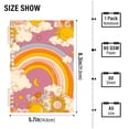 thumbnail image 2 of FORMRS 1-Subject Spiral Notebook 8" x 5" College Ruled 60 Refillable Sheet, 2 Pack, Purple Retro Rainbow, 2 of 7