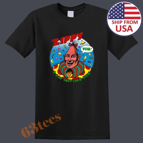 Zippy The Pinhead Movie Men's Black Size S to 3XL