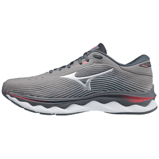 ナオ26.5cm Mizuno Men's Wave Sky 5 Running Shoe, Size 8, Steel Grey (9M9m