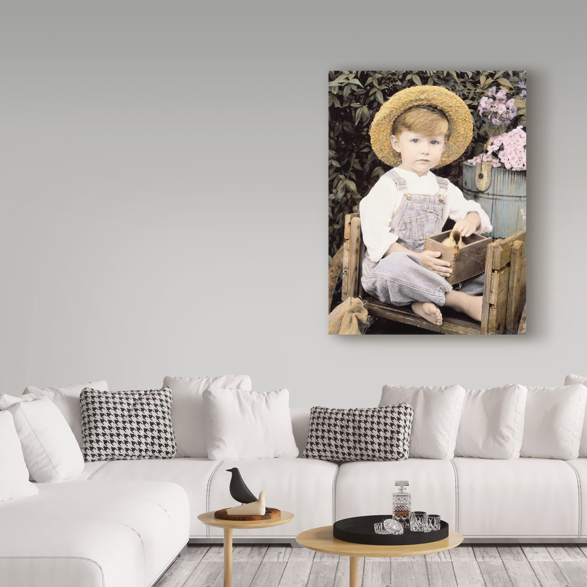 Trademark Fine Art 'Darling Duckling' Canvas Art by Sharon Forbes