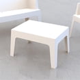 thumbnail image 4 of Compamia Box Resin Patio Coffee Table in White, 4 of 8