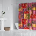 thumbnail image 2 of Pioneer Flower Floral Print Pattern Shower Curtain 84"x72", Bathroom Decorative Shower Curtain Set with 12 Hooks, Waterproof Washable, 2 of 6