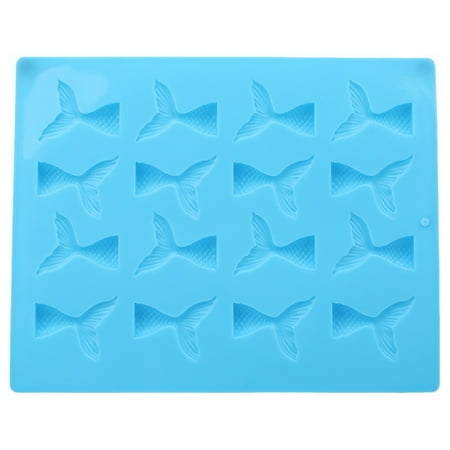 

VEAREAR Kitchen baking supplies 16 Cell Silicone Mermaid Fishtail Mold Fondant Cake Decor Sugarcraft Baking Tool