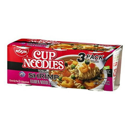 Nissin Ramen Cup Noodles with Shrimp KKS1 - 3 CT