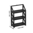 thumbnail image 2 of HINTRMENT 2pcs Model Display Shelf Black Plastic Storage Rack For Hobbyists Small Apartment Use, 2 of 8