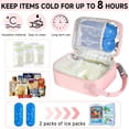 thumbnail image 3 of Bolsa Térmica de Viaje para Leche Materna ZIOZERTT con Paquete de Hielo Rosa, 3 of 7
