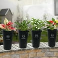 thumbnail image 5 of Anbers 4 Pack Black Plastic Floral Bucket, 16-Inch Farmhouse Fresh Flower Buckets, 5 of 7