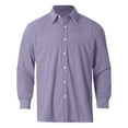 thumbnail image 3 of Bcfgryg Men's Casual Corduroy Shirt For Comfortable Everyday Wear Relaxed Fit Shirt With Classic Collar For Versatile Style Dress Shirts For Men Purple, 3 of 4