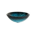 thumbnail image 4 of KRAUS Ladon Glass Vessel Sink in Blue with Ramus Faucet in Oil Rubbed Bronze, 4 of 9