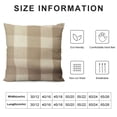 thumbnail image 5 of Nawypu UGASA Fall Farmhouse Decorative Throw Pillow Covers Plaids Checkered Cushion Covers Supersoft Cushion Case for Sofa/Bedroom/Car, Beige White, 5 of 5