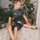 thumbnail image 4 of Balery Whimsical Starry Night Scene Conjunto de Pijama Infantil de Manga Corta con Estampado – Ropa de Dormir de Algodón Suave-Small, 4 of 6