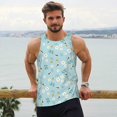 thumbnail image 5 of Rocae Bee Flower for Men's Workout Tank Top Men's Running Tank Top Dry Fit Athletic Workout Tank TopsLarge, 5 of 9