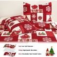 thumbnail image 2 of Green Essen Christmas Quilts Twin Christmas Tree Bedspread Lightweight Coverlet Festive Bedding Plaid Home Decor, 2 of 6