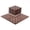 Style C#Brown, variant on iRerts Plastic Interlocking Deck Tiles, 44 Pack Outdoor Flooring Tiles 12" x 12", All Weather Use, Patio Floor Decking Tiles for Porch Poolside Balcony Backyard, Dark Gray