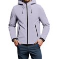 thumbnail image 2 of Windbreaker Jackets for Men 2025 Long Sleeve Lightweight Windproof Zip Up Hooded Jacket with Pockets Outerwear Coat, 2 of 8
